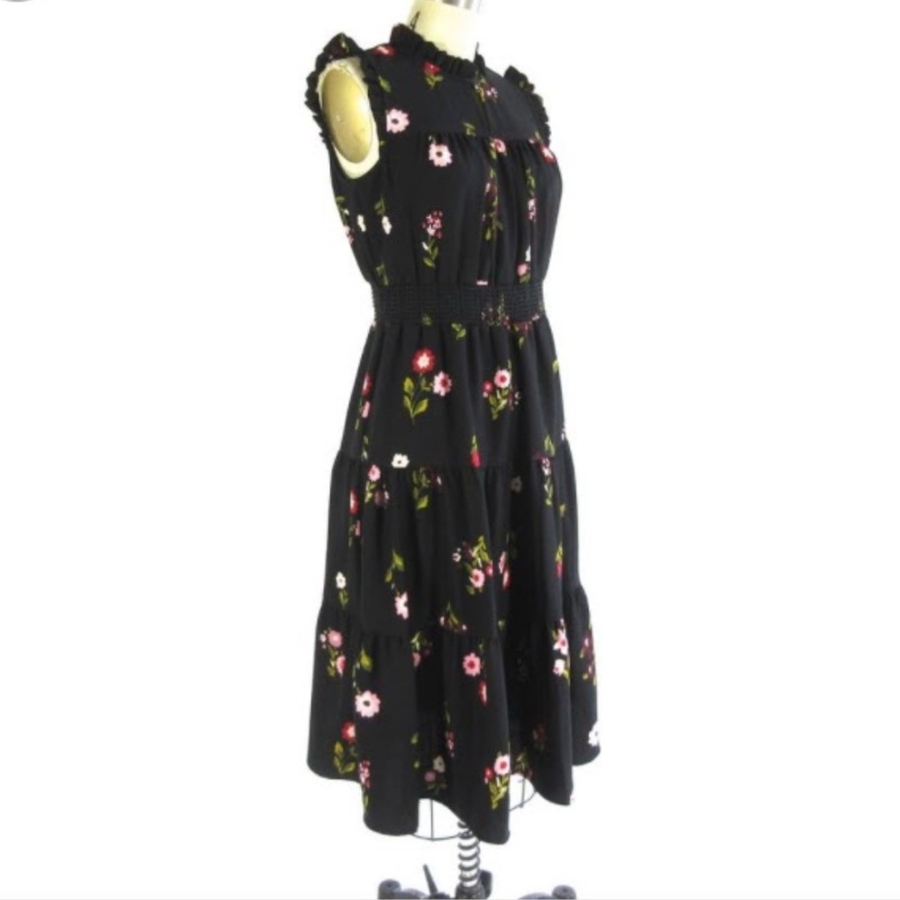 Kate Spade Floral Black Dress